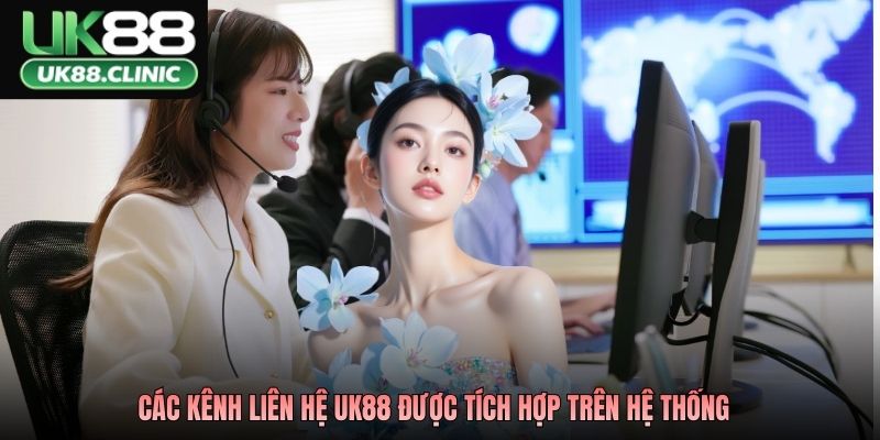 Các kênh liên hệ UK88 được tích hợp trên hệ thống